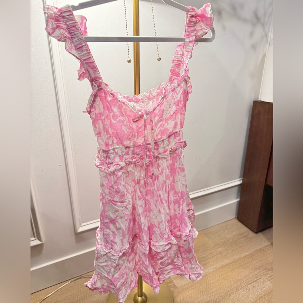 Blu pepper pink floral dress size medium